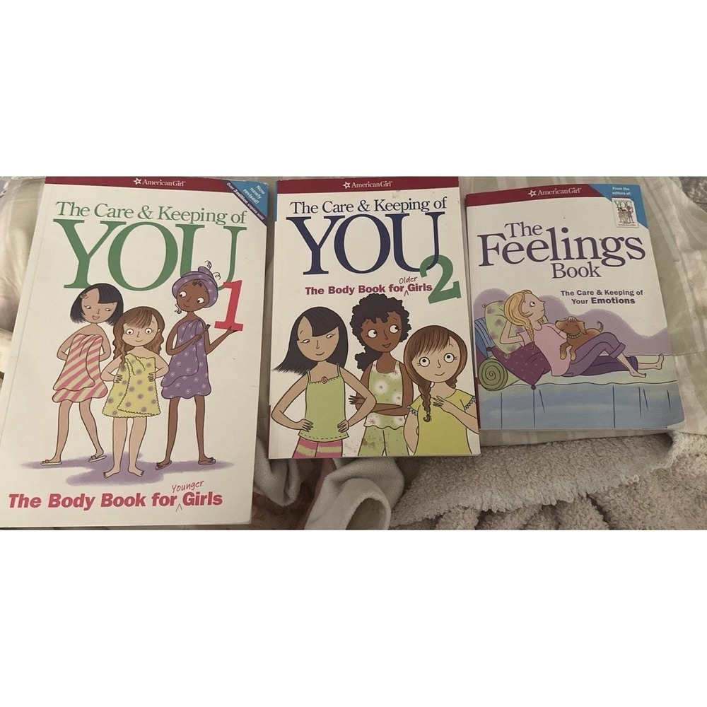 American Girl book set Care And Keeping 1 And 2 And Feelings Book